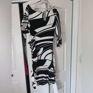 Cache black and white xs dress new